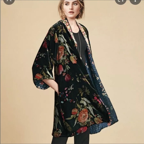 JOHNNY WAS Velvet Kehlani Reversible Kimono Size Small - Picture 2 of 16